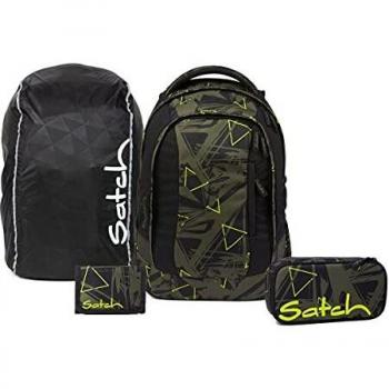 Satch Sleek Schulrucksack Set 4tlg.