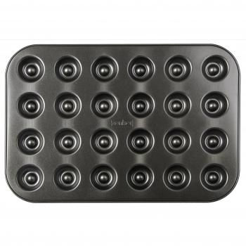 Zenker Stahlbackform für Husarenkrapfen & Engelsaugen, Schwarz