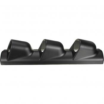 Montaje 2 52mm Negro A-Pillar Triples con Medidor de Tablero