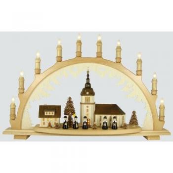 Lenk und Sohn Osterhase Schwibbogen Dorfkirche Kurrende schwarz