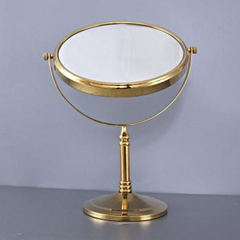 Dual-Sided Gold Color Bathroom Mirror