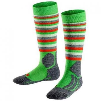 Falke SK2 Kniestrümpfe für Kinder, Skisocken, grün, 1er Pack