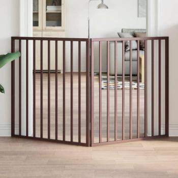 Barrière intérieure pliable 2 panneaux, peuplier, 160 cm