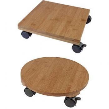 30x30 cm Brown Plant Trolley Square