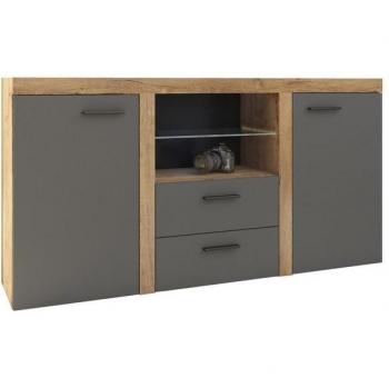 Klassisches Sideboard RIVAY mit Glasvitrine