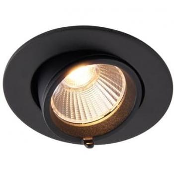 Faretto da incasso tondo Saxby Axial CCT 10,5W nero opaco