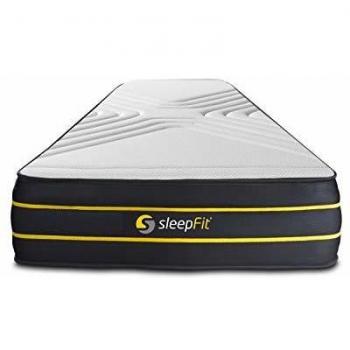 Ultra SleepMat 90x190 – Ressorts Ensachés, Mousse Visco, Confort Équilibré