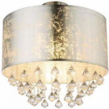 Globo Amy Silver Leaf Chandelier