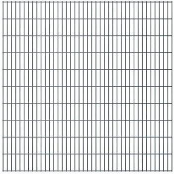 Set di recinzione vivaXL: 4 pannelli in acciaio 2 m × 2,03 m