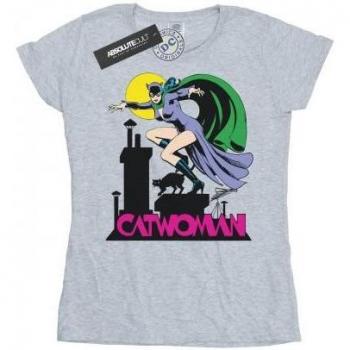 DC Comics Catwoman Text Logo Cotton Tee