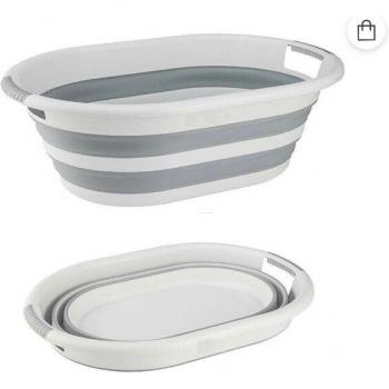 Cubo de Plástico Compacto para Ropa