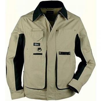 Cofra Arbeitsjacke Bruxelles, 100% Baumwolle, khaki, Größe 50