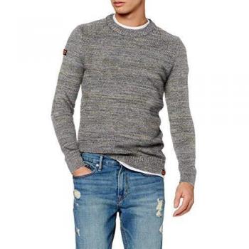 Suéter de hombre Superdry Keystone Crew, Azul (Tuscan Blue Twist 1sl), S