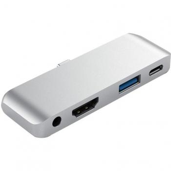 Hub 4 en 1 para iPad Pro, Compatible con AUX y USB