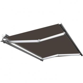 Sombra de terraza semiecofada 4 m por 3 m con estructura topo