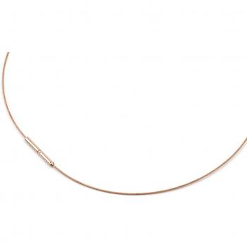 Titan Damenhalsreif Boccia 42 cm – Edelstahl, Roségoldplatinierter Stil