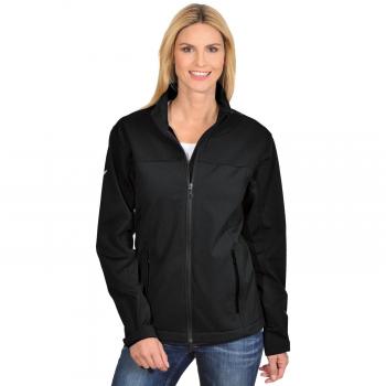 Trigema Softshell Damenjacke RV Unisex – Schwarz, L, Eintrag 1-Stück