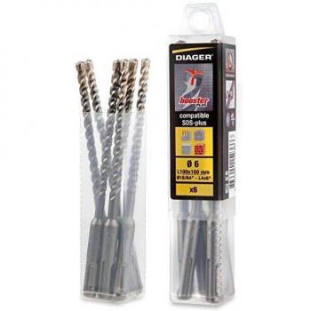 Punte Booster‑Plus 8 mm SDS Plus, 6 unità – 150 mm di Taglio