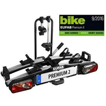 Eufab Porte-Velo Fixation Premium II pour 2 Vélos 60 kg avec Verrouillage