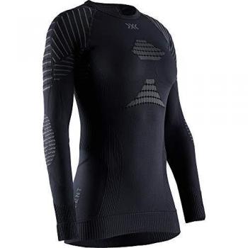Female X‑Bionic Invent 4.0 Long Sleeve Base Layer – Black / Charcoal – 1S
