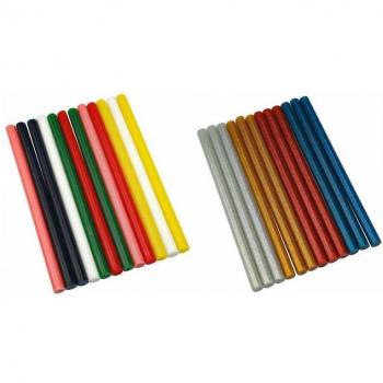Kreativ-Klebesticks 24 Stück 11,2mm x 200mm bunt glitzernd