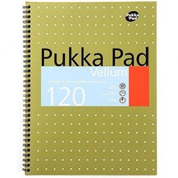 Pukka Pad Vellum A4 Wire Bound Notebook 80gsm Ruled 120 Pages
