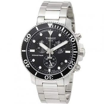 Tissot Chronograph Watch with Stainless Steel Strap