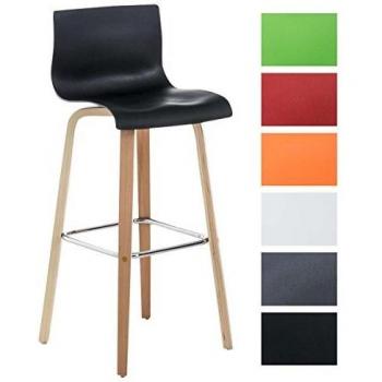 CLP Design Barstuhl Malone – 74 cm hohe Sitzfläche, Kunststofflehne