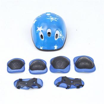 Ensemble de protection Kuankuanbao 7 pièces, casque, genou, coude, skate