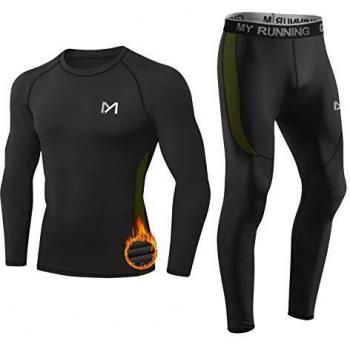 MEETYOO Ensemble de Sous-vêtements de Sport Thermiques