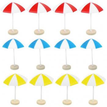 Sombrilla de Playa Mini 3,3x3,3x5,1 cm – Pack 12 piezas