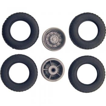 Set de roues Sol Expert H0 : 4 pneus, 2 jantes doublées