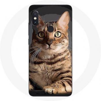 Bengaal Kat Case voor Xiaomi Redmi Note 5 AI Dual Camera