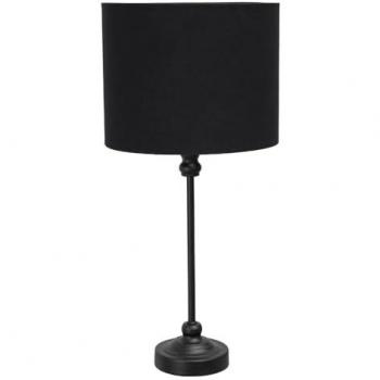 Maggie Matte Black Candlestick Table Lamp