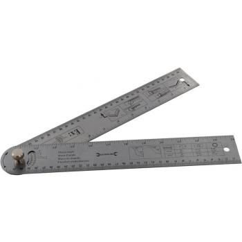 Silverline 600mm Heavy Duty Easy Angle Protractor Rule