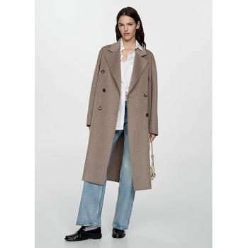 XL Mango Picarol Coat in Grey Multicolour for Women