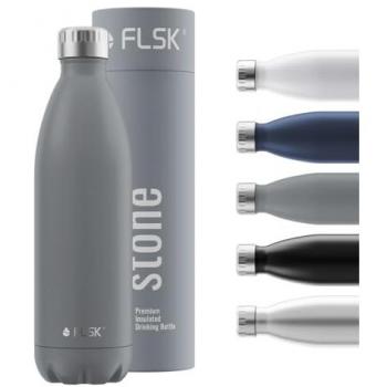 FLSK Stone‑Isolierflasche Grau 1000 ml