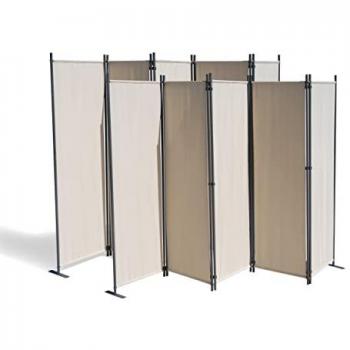 Raumteiler Beige 5-teiliger Sichtschutz