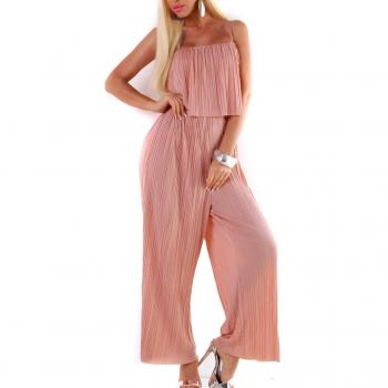 Festivalschick Jumpsuit mit Volant‑Detail – Langoverall L/XL