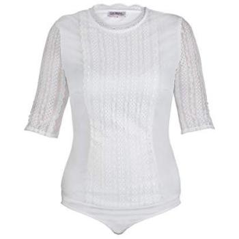 EVINA‑NOVA Blusenbody von Marjo – Off‑weiß, Größe 40, Damen