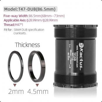 Ceramic Bearing Bottom Bracket BB T47 86.5mm