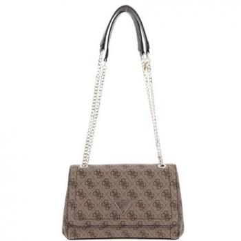 Noelle X‑Body Convertible Shoulder Bag – Brown, 26 cm