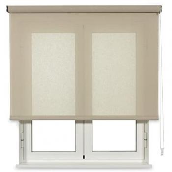 Estor Enrollable Traslúcido de Algodón Reciclado Beige 180x250cm
