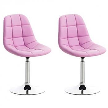 Set di 2 sedie imbottite Emil rosa