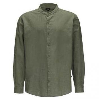 QS Leinenmix Hemd mit Garment Dye für Herren