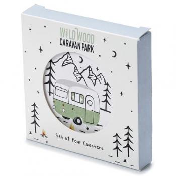 Set of 4 Wildwood Caravan Cork Coasters