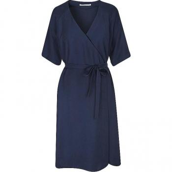 LANIUS Wickelkleid Damen Dunkelblau Größe 40