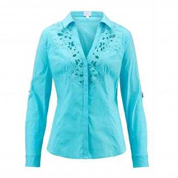Alba Moda Spitzeremix Bluse für Damen – 36