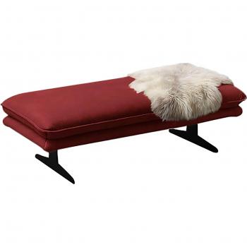 W.SCHILLIG Polsterhocker »Broadway«, modernes Design in Rot
