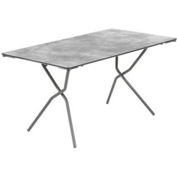 Tavolo Lafuma pieghevole 140x80 cm grigio scuro glitterato